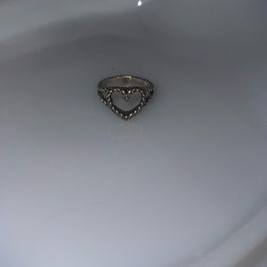 James Avery rope heart ring